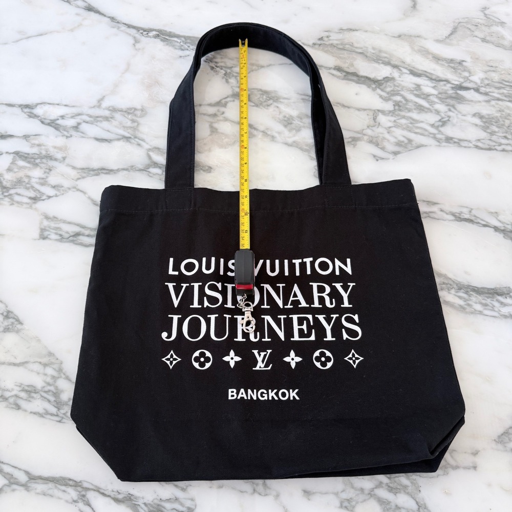 Louis Vuitton Visionary Journeys Bangkok Exhibition Tote Bag Black Canvas - Picture 5 of 7